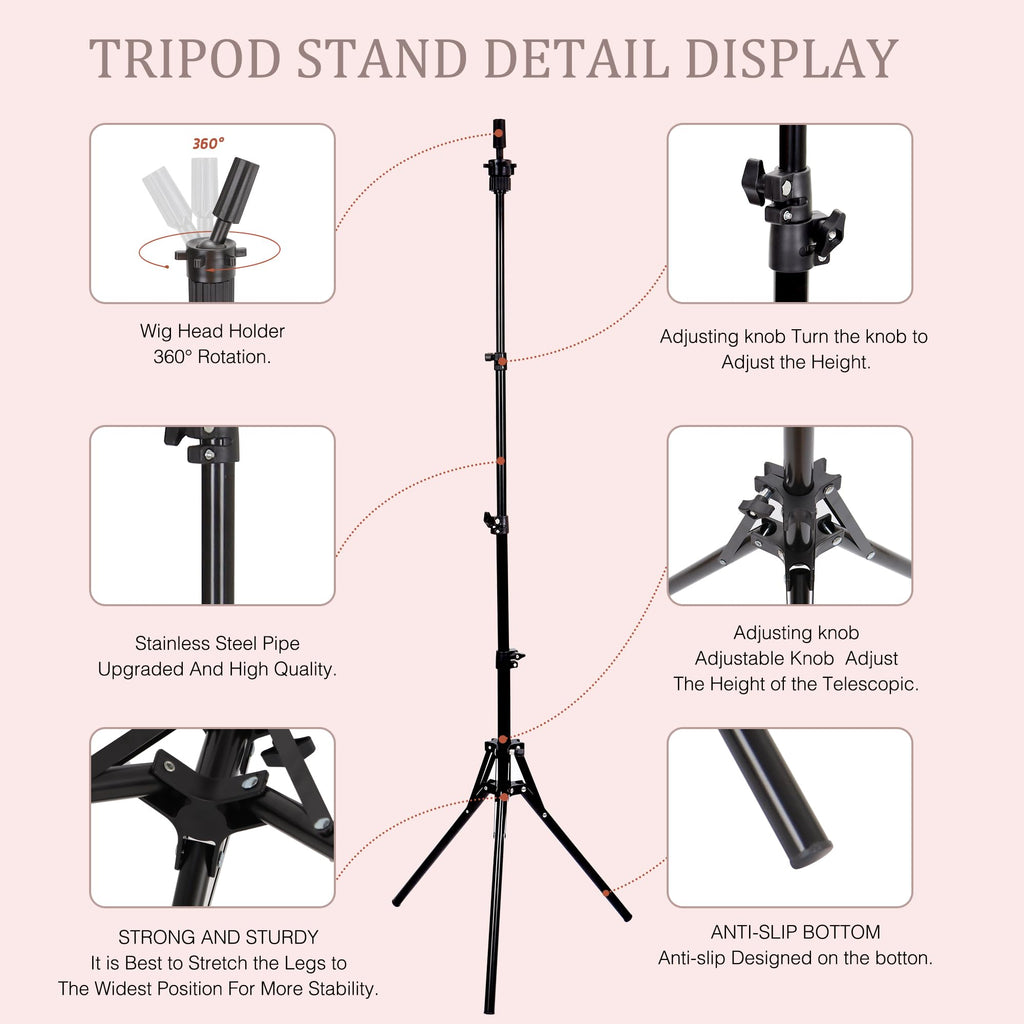 Folded tripod stand for easy storage and portability
