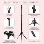 Folded tripod stand for easy storage and portability
