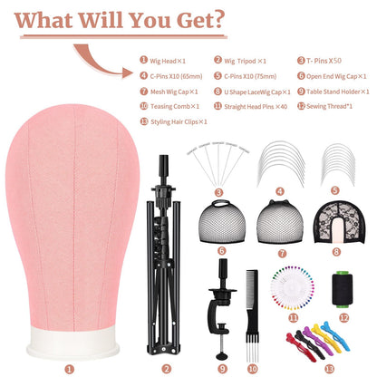 USA imported authentic beauty star hairpiece styling kit components display