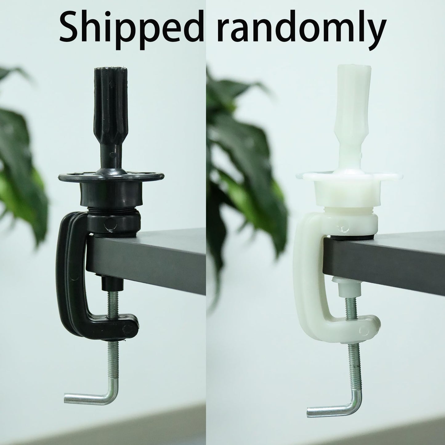 Eerya tabletop wig stand C clamp mechanism close up