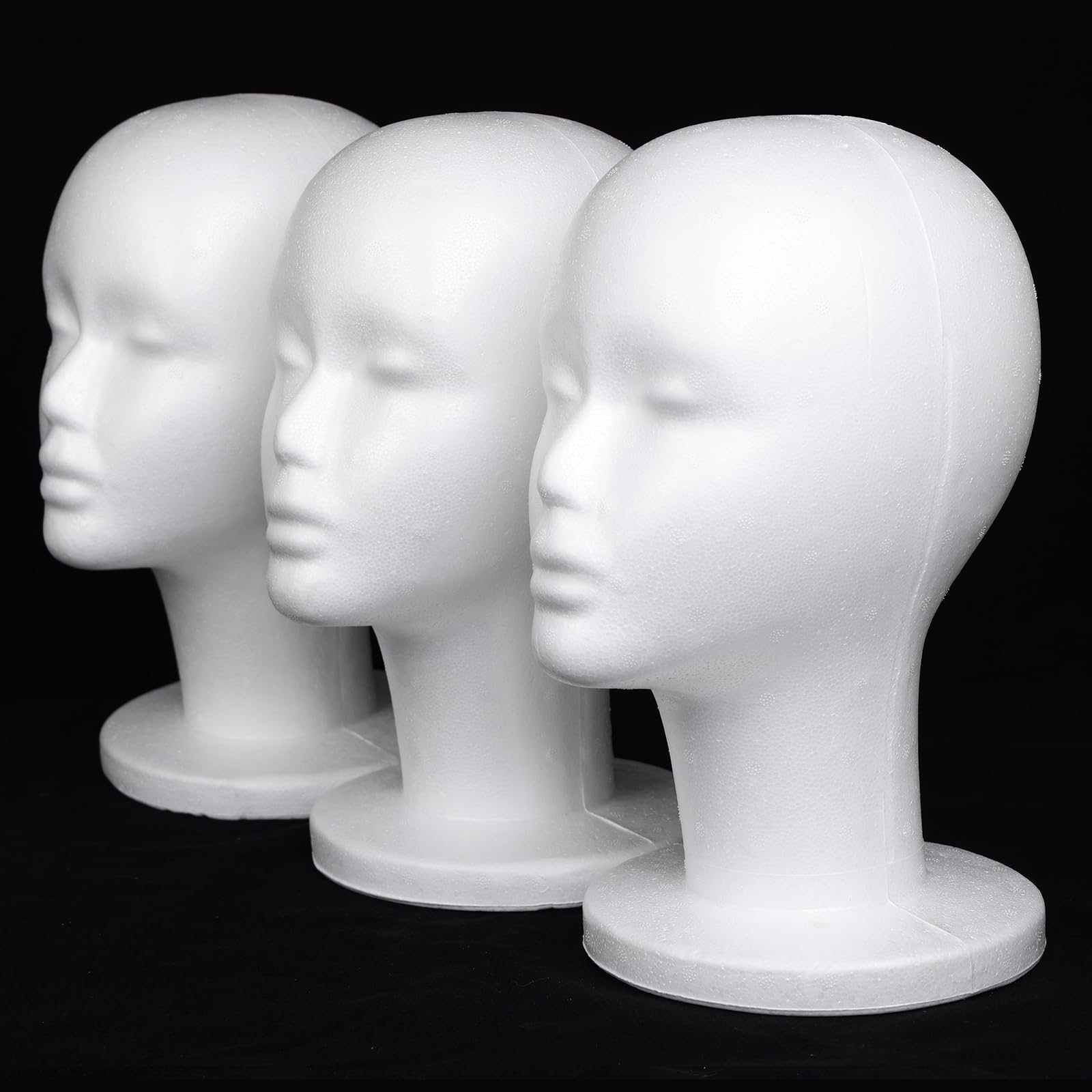 Leeven styrofoam mannequin head for wig styling