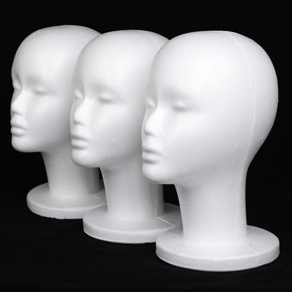 Leeven styrofoam mannequin head for wig styling