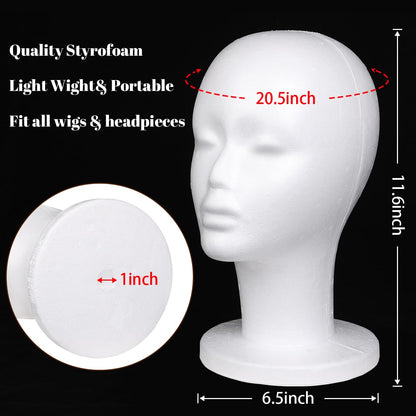 Side profile of Leeven female foam head model