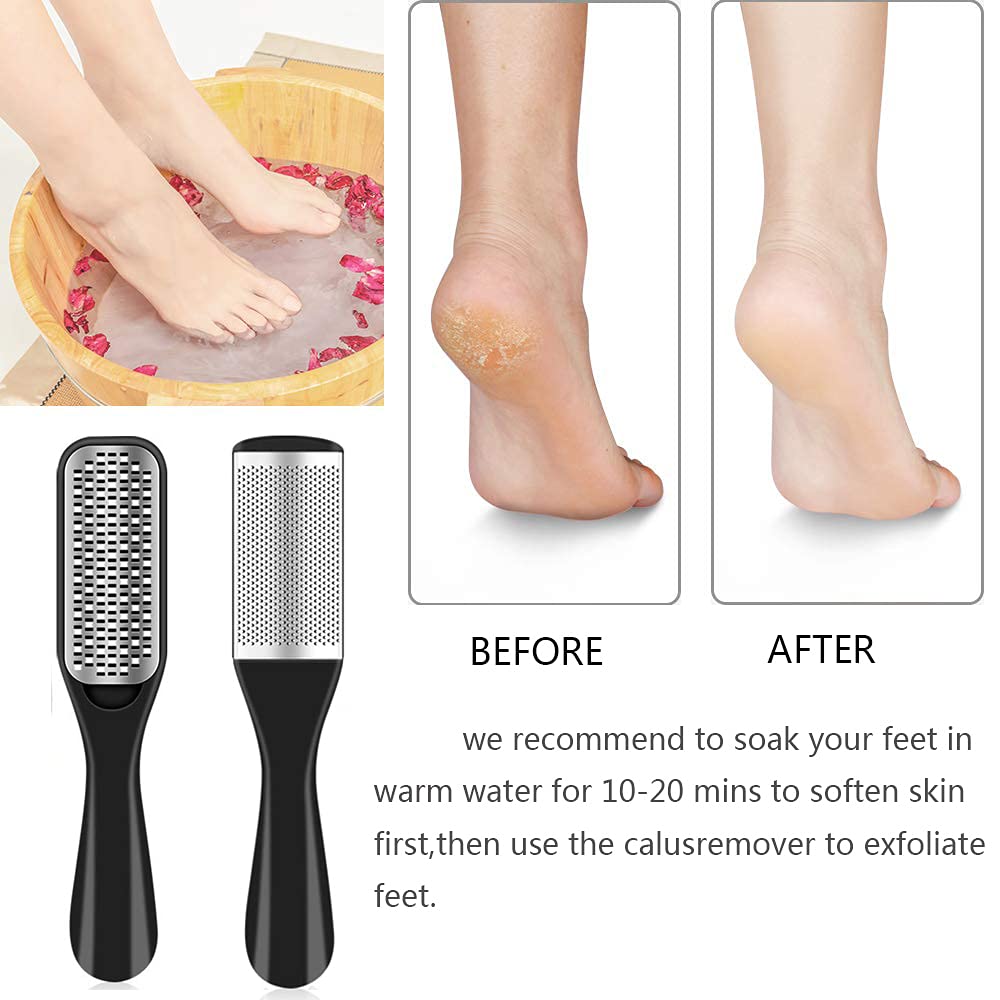 Durable ABS and steel pedicure tools in storage box