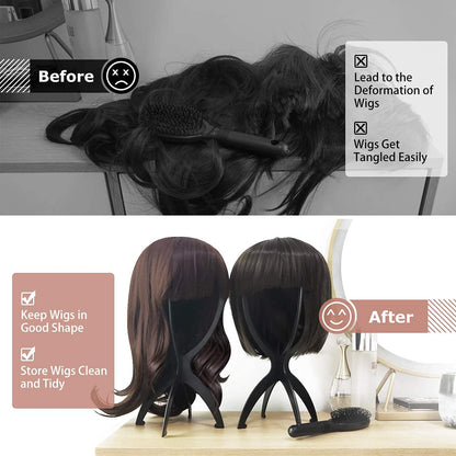 Dreamlover travel wig stand components disassembled flat for packing convenience