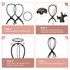 Dreamlover collapsible hair extension holder dual pack configuration for beauty storage