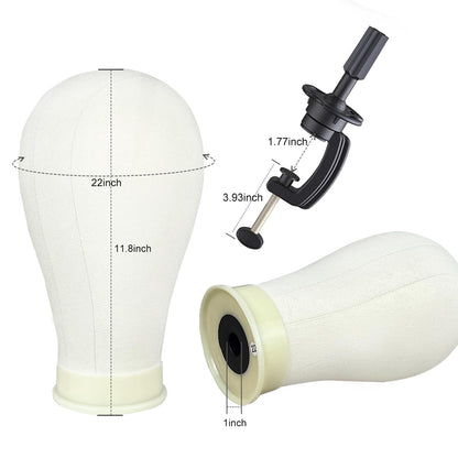 Adjustable metal tripod stand included with Firstwon wig head