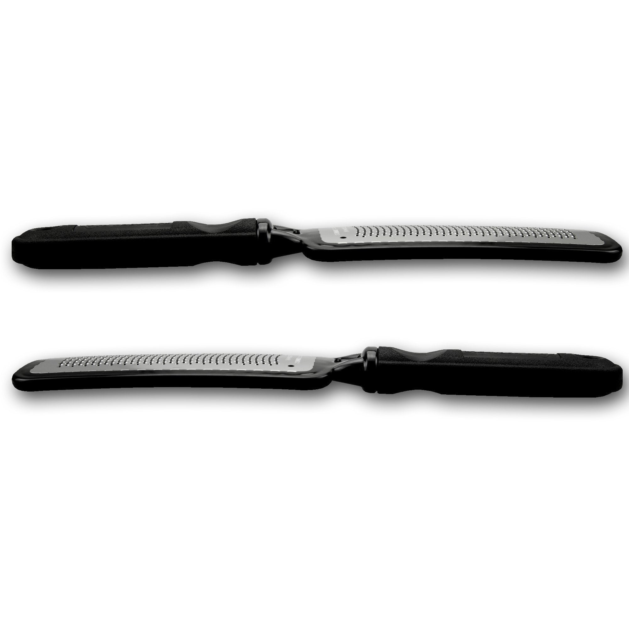 Rikans professional foot file alongside the included hygienic cloth storage bag.