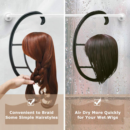 Two sets of heavy duty plastic hair extension holders side by side.