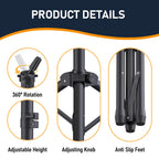 Professional wig head stand height adjustment feature