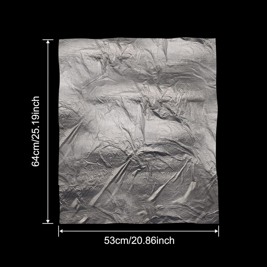 Folded transparent plastic pedicure basin bags