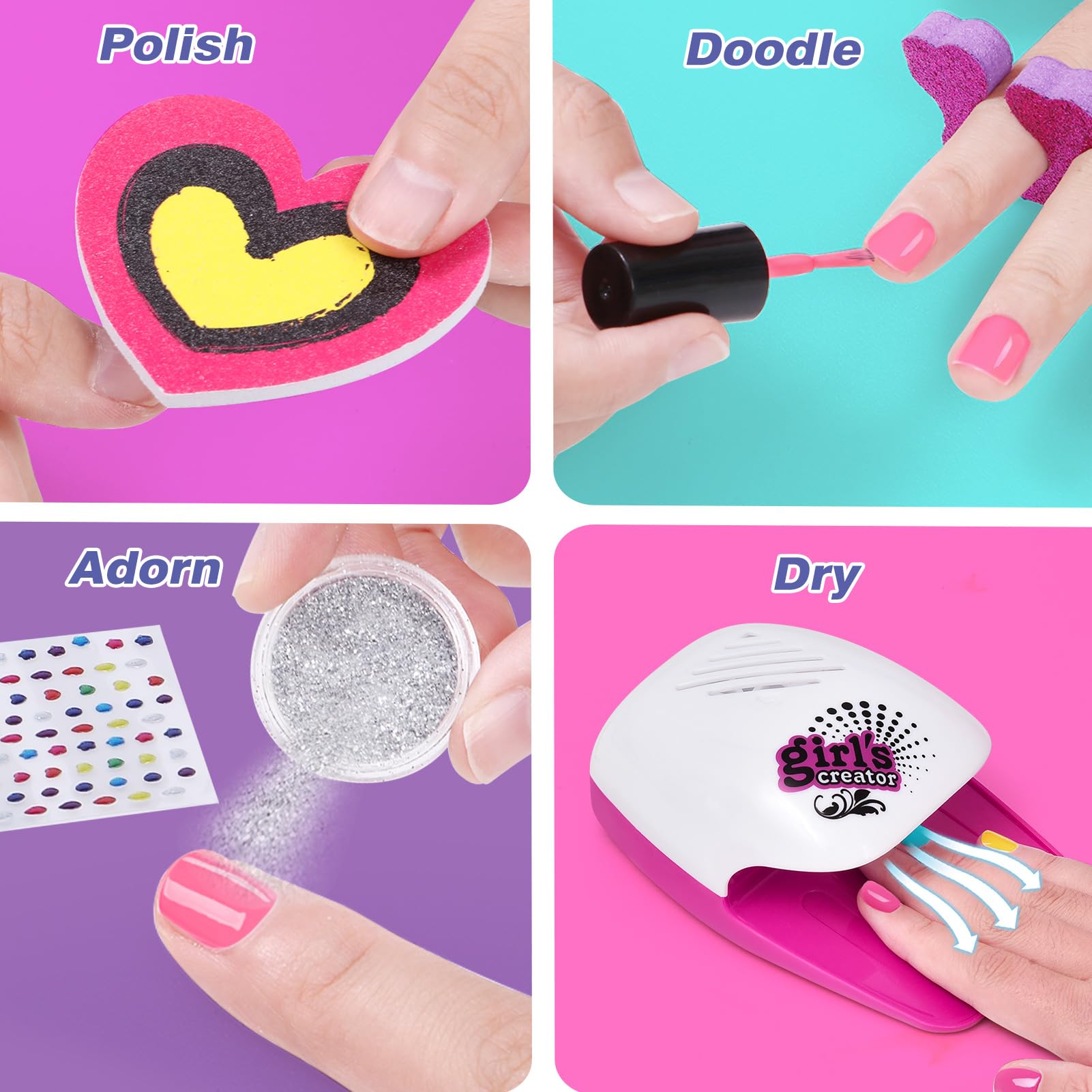 Girls using Golray spa kit for birthday party activity