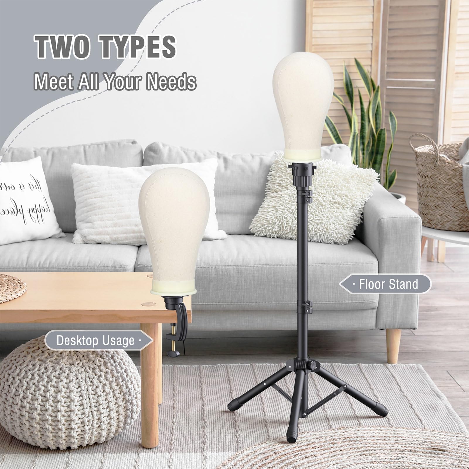 Relx mannequin head set with tripod for cosmetology