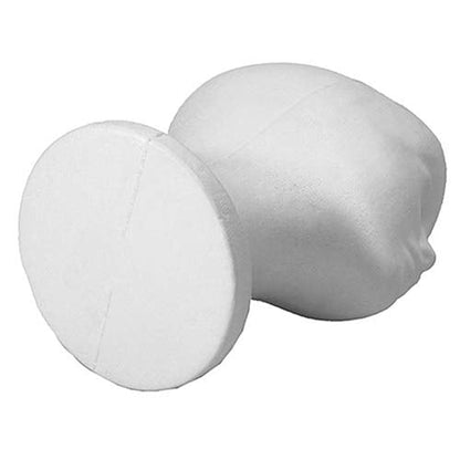 Durable styrofoam female manikin head form designed for safe travel and wig storage