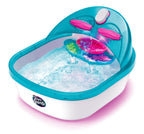 Bright turquoise and pink Cra-Z-Art pedicure spa box packaging view