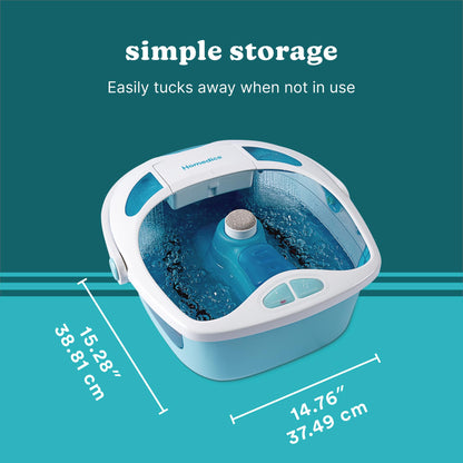 Homedics Shower Bliss spa showing massage roller attachment