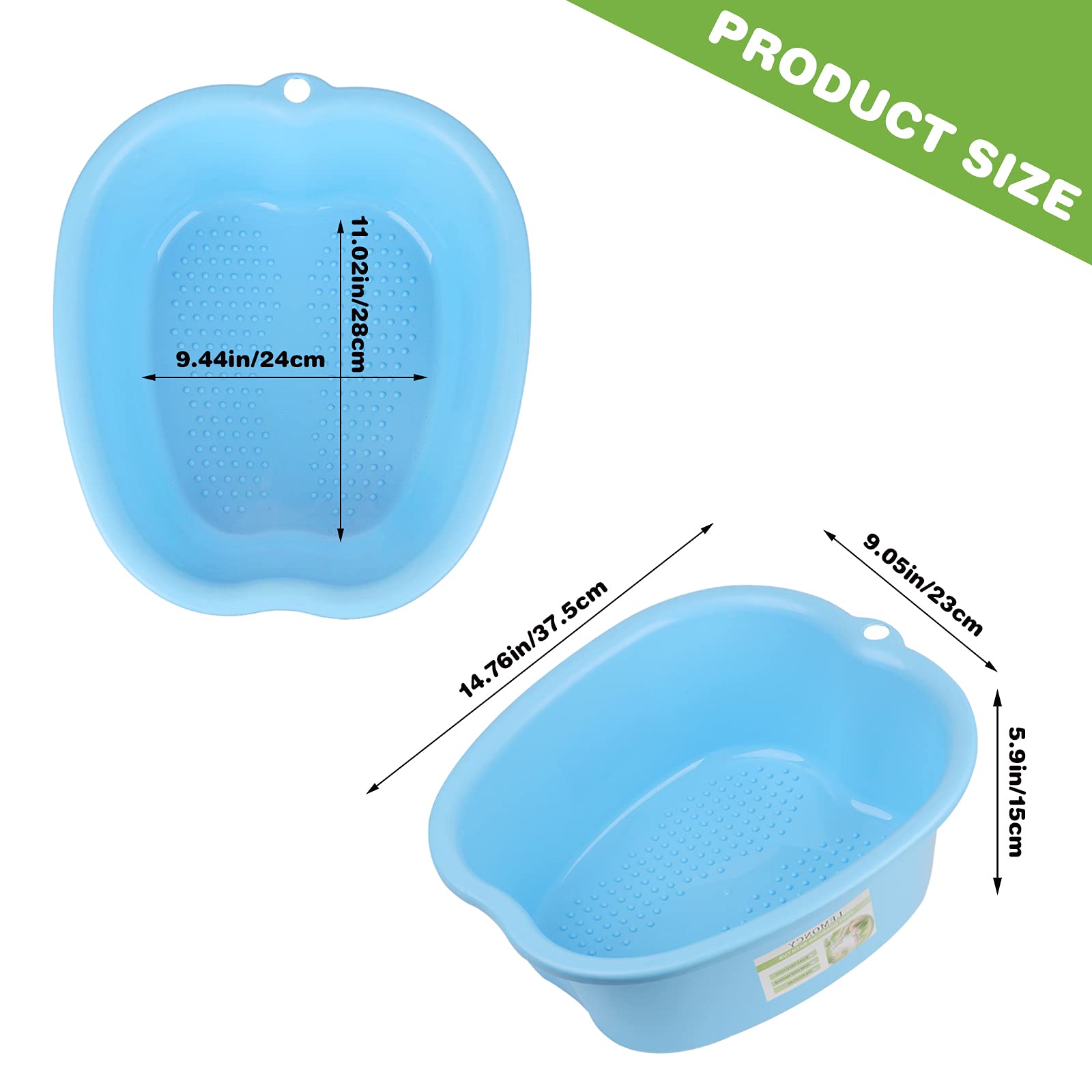 Lemoncy foot soaking tub for pedicure treatment