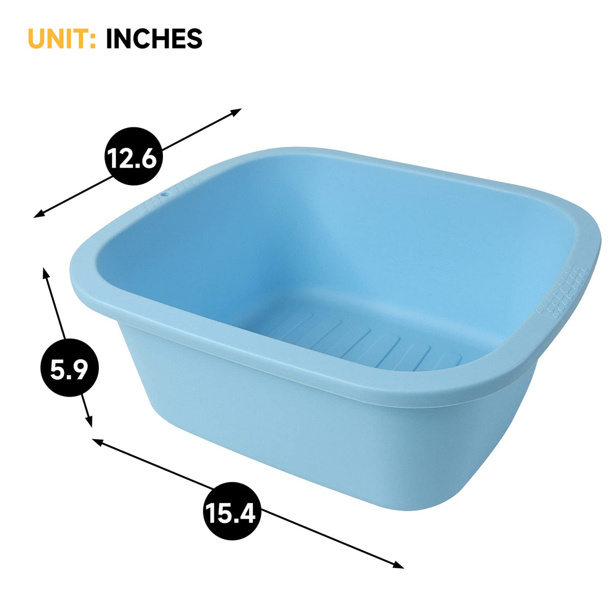 Homelex foot bath basin packaging and dual color presentation.