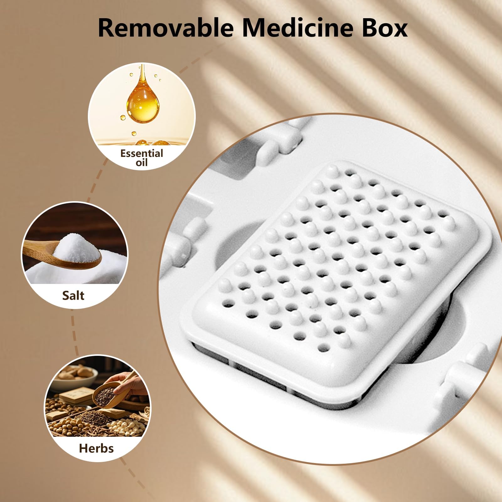 Teepten portable foot massager folded for compact storage
