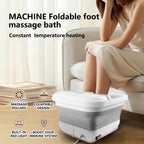 Portable pedicure foot soak tub showing water capacity