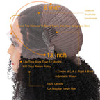 Natural parting space demonstrated on the 13x6 HD frontal section of the Ladoux wig