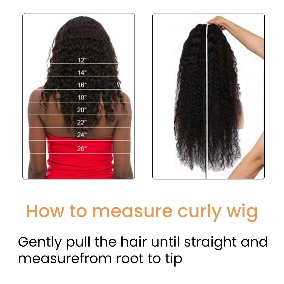 Back view of the long bouncy 20 inch Afro kinky curls styled neatly on a mannequin head