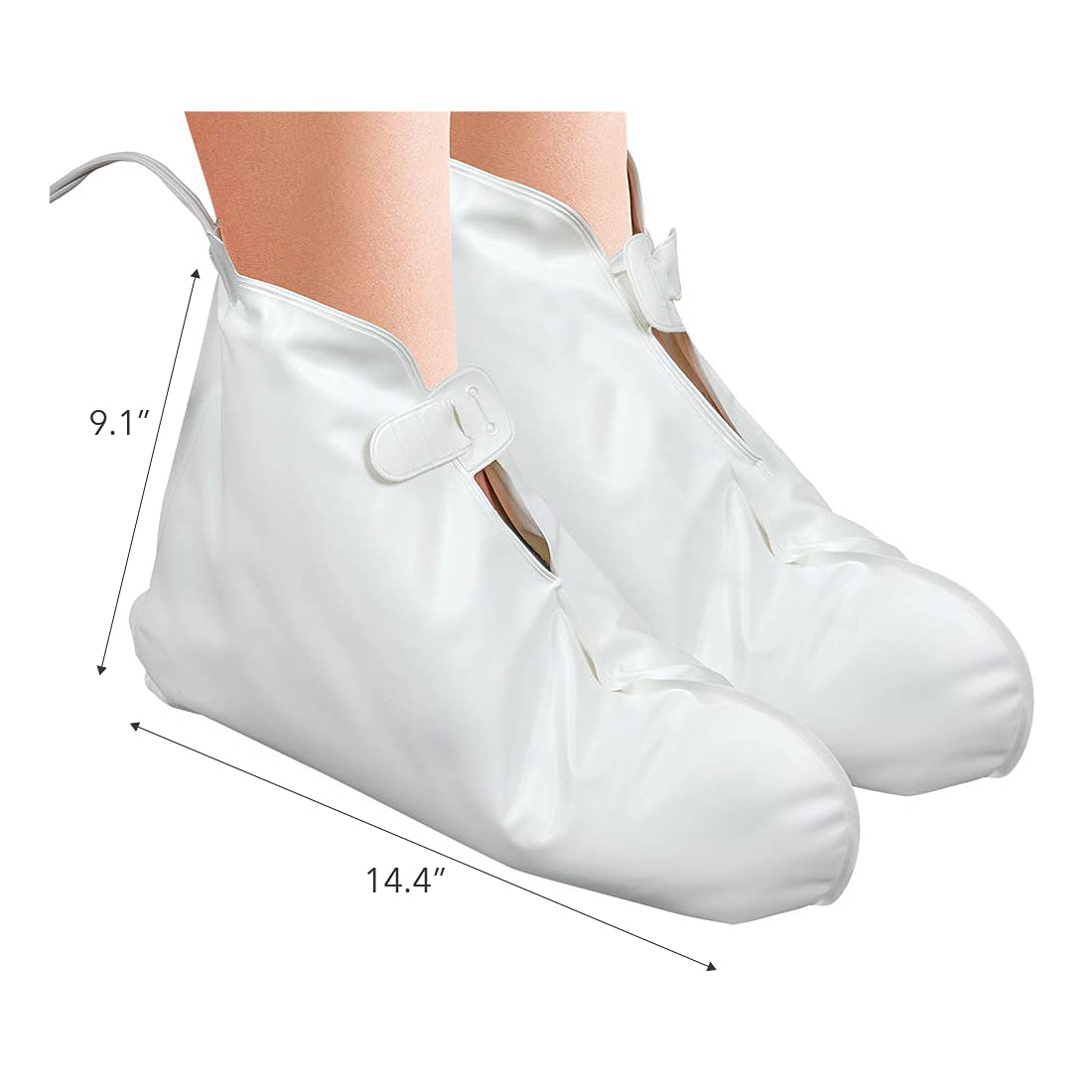 Side view of ForPro electric thermal moisturizing booties