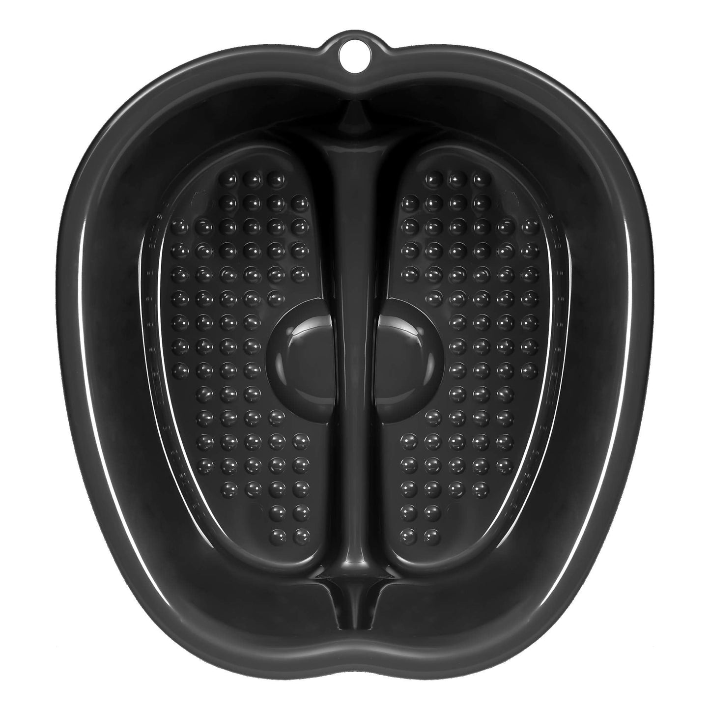Gray Foot Cure soaking tub with built-in massage nodes