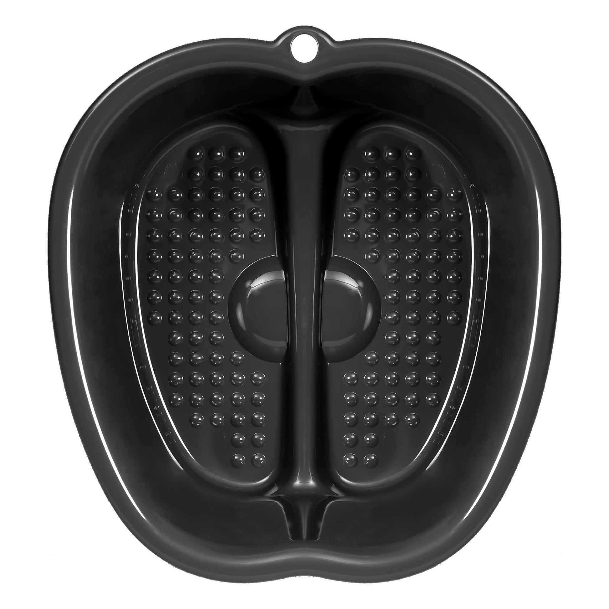 Gray Foot Cure soaking tub with built-in massage nodes