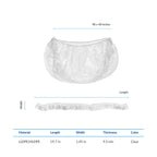 Bzbuy clear plastic foot bath covers rolled out flat