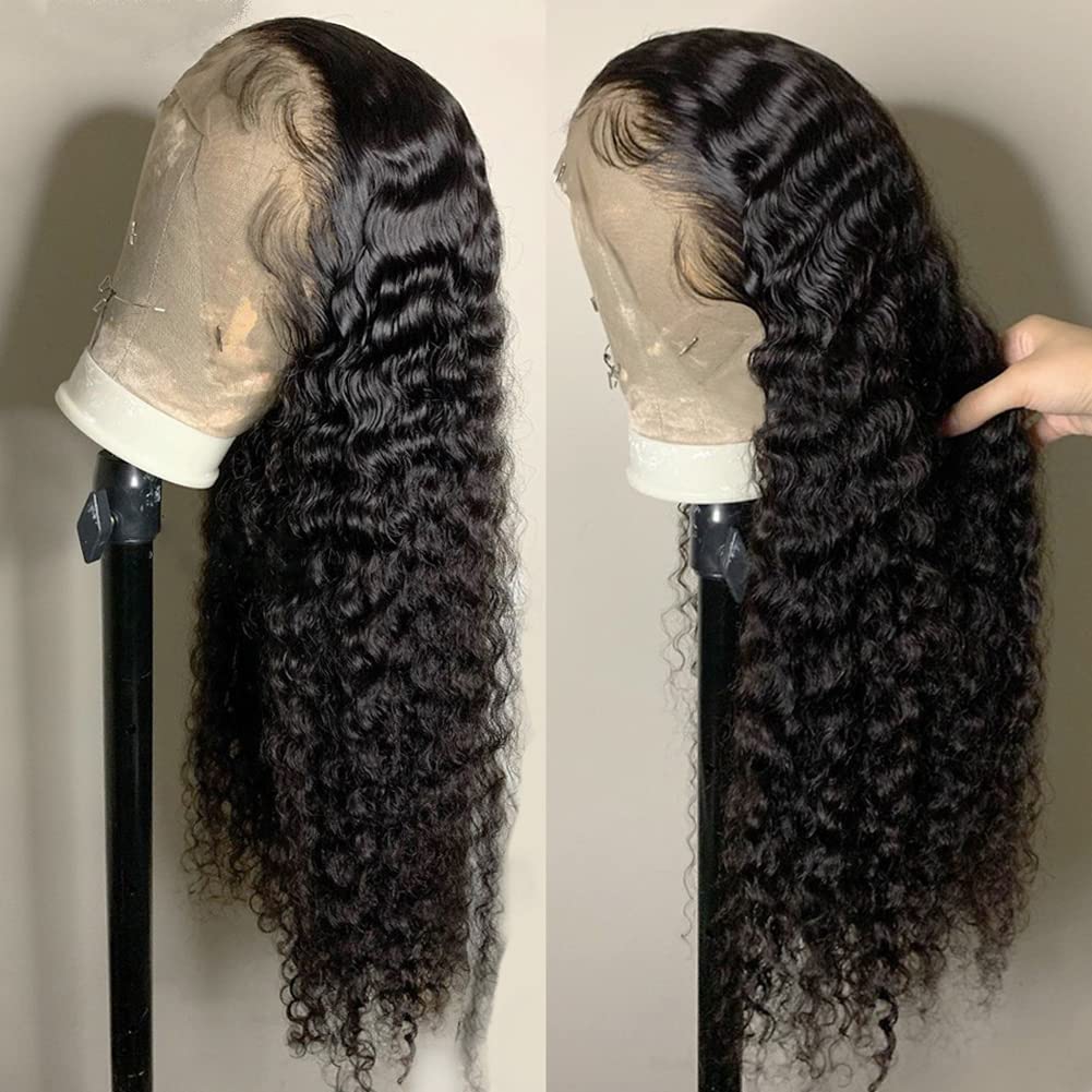 Bangjazz 26 inch human hair wig with deep wave texture