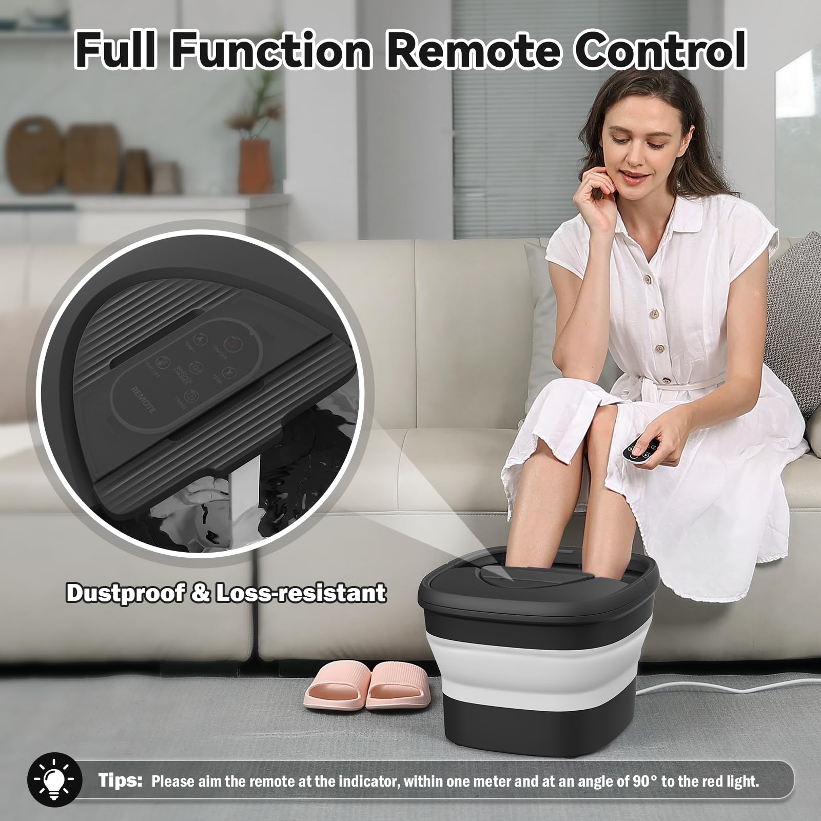 Beaumoi foot massager with bubbles activated