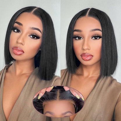 Packaging view of the imported EQ DUOUPA premium glueless human hair wig ready for immediate wear.