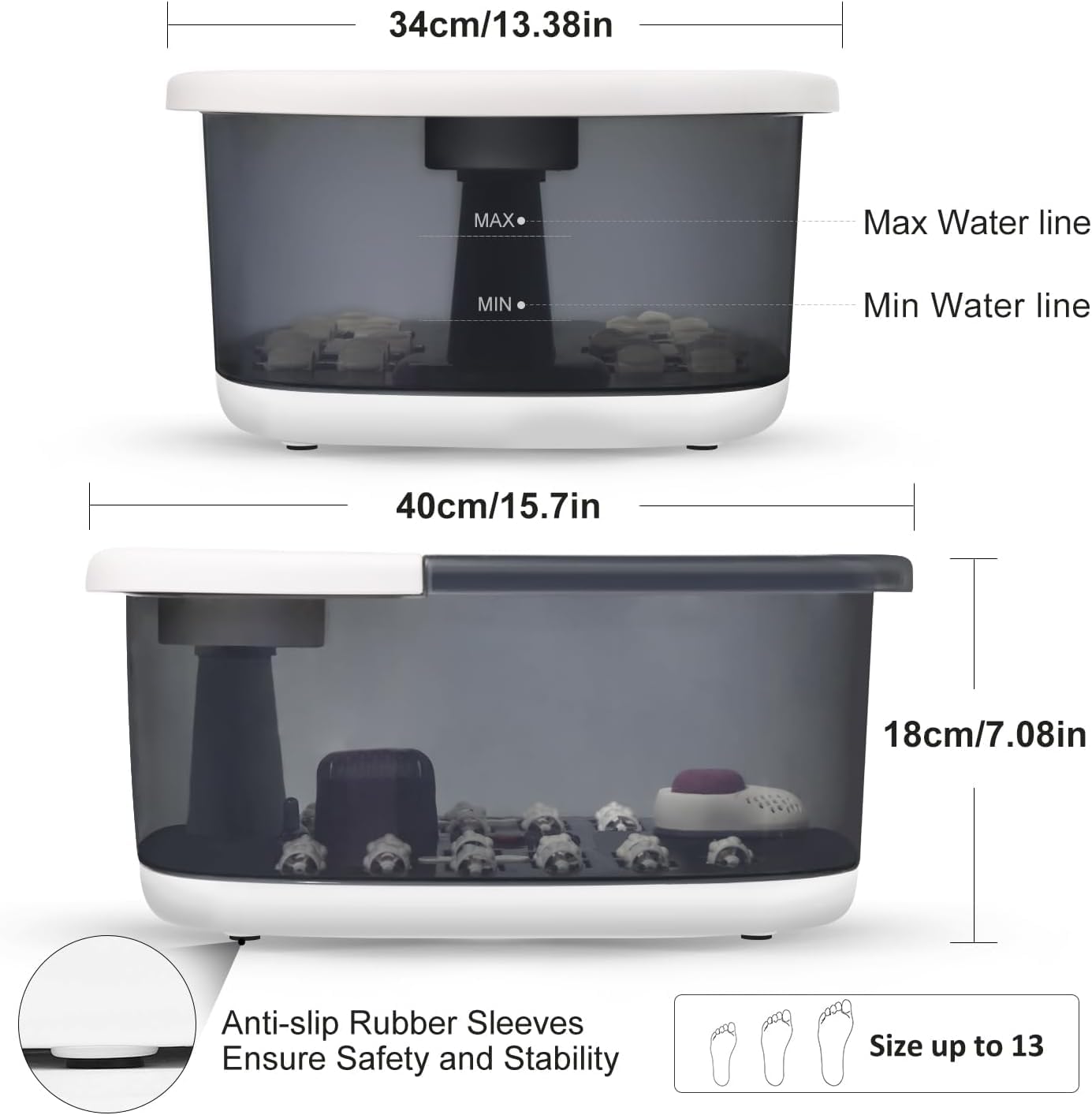 Lifestyle shot of Drizo foot massager in a home environment