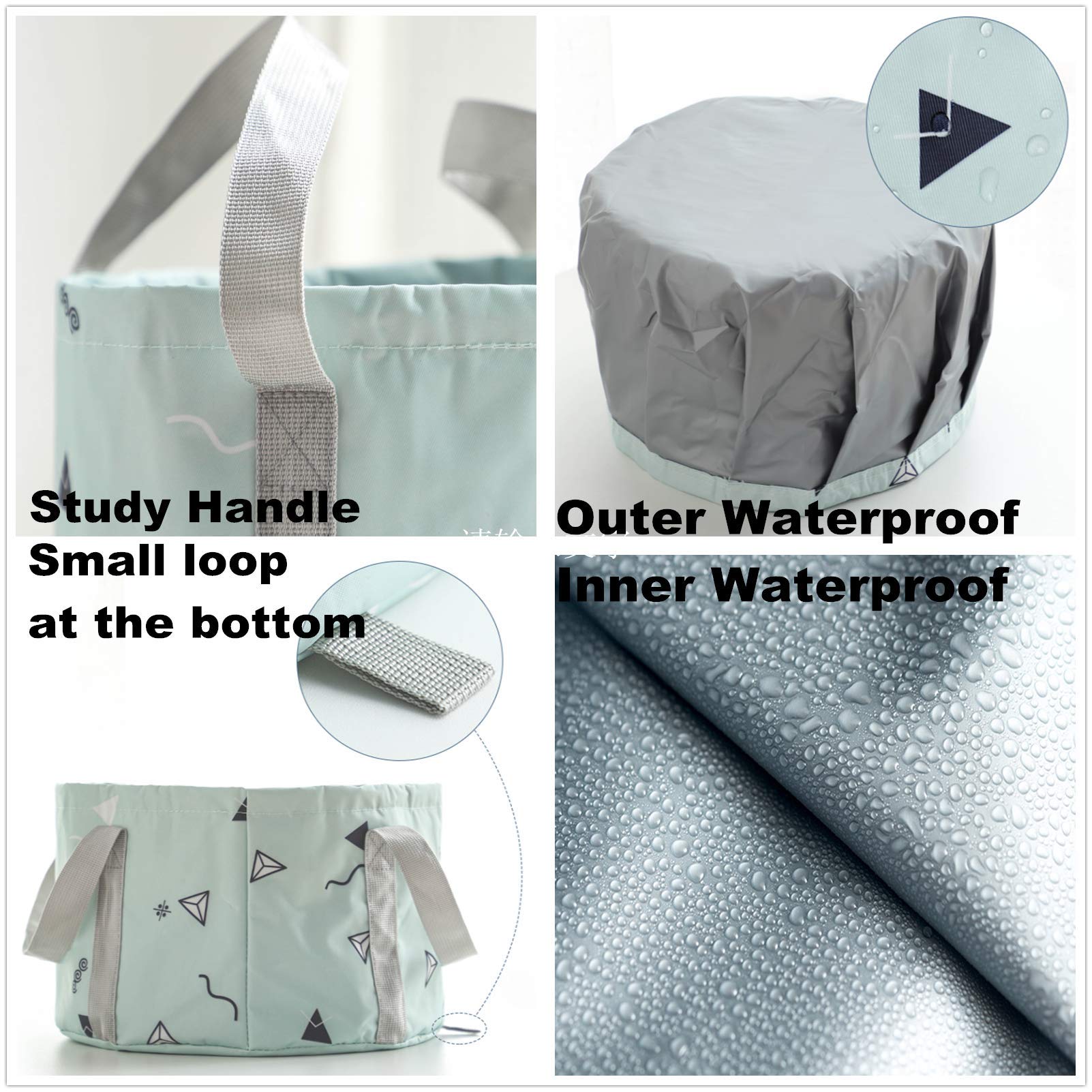 DoroSun foot bath basin folded for travel storage