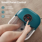CureCure foot spa digital LED control panel and temperature settings