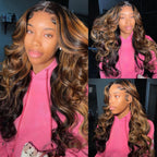 Texture detail of soft body wave human hair wig