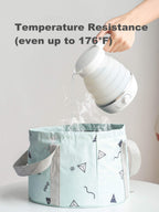 DoroSun collapsible foot basin packaging and accessories layout