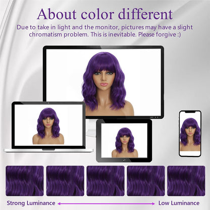 Mxayhnajxl premium synthetic fiber wavy wig packaging details including the free wig cap
