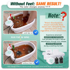 Veicomtech ion cleanse foot spa system showing digital control puck and green tub