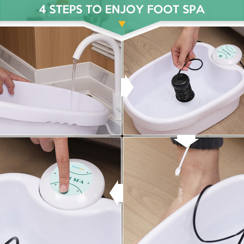 Veicomtech portable ion cleanse machine connected for home wellness session