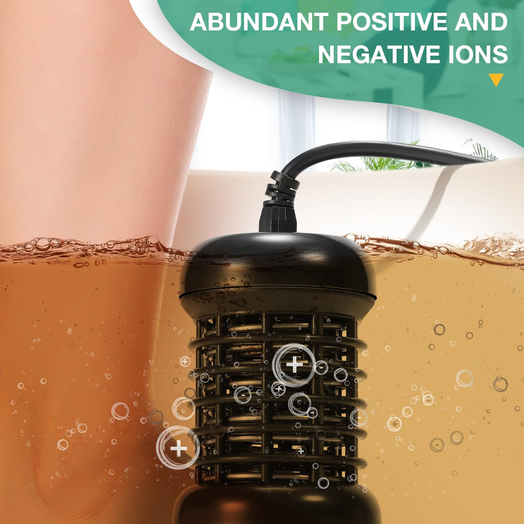 Veicomtech foot bath detox system components including array and power button