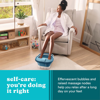 Homedics foot spa packaging and contents for USA import