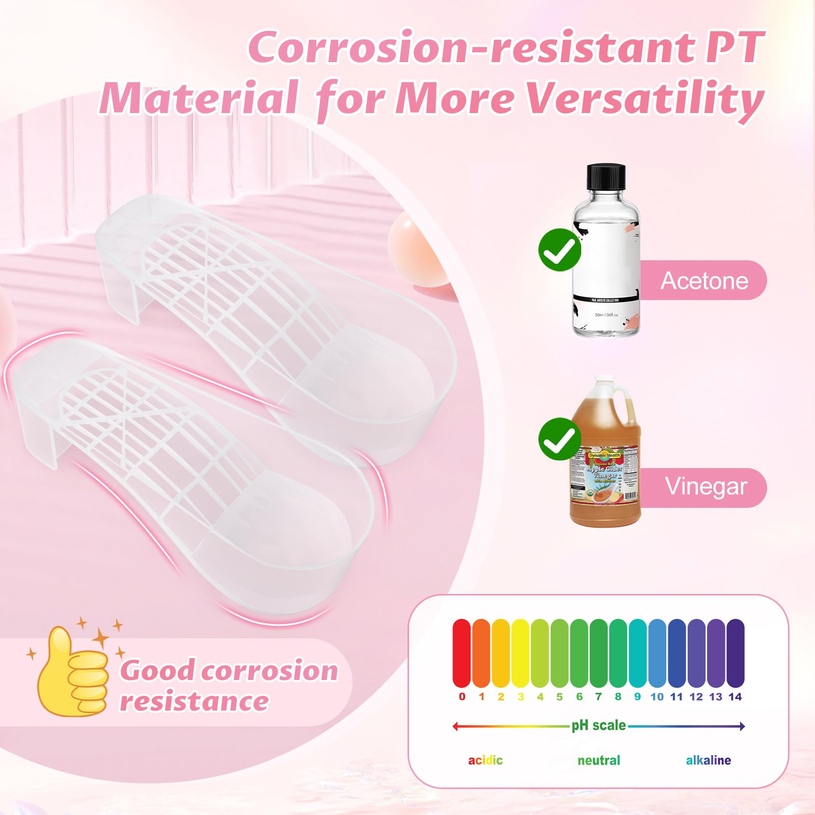 Acetone proof nail soaker bowl for dip powder removal