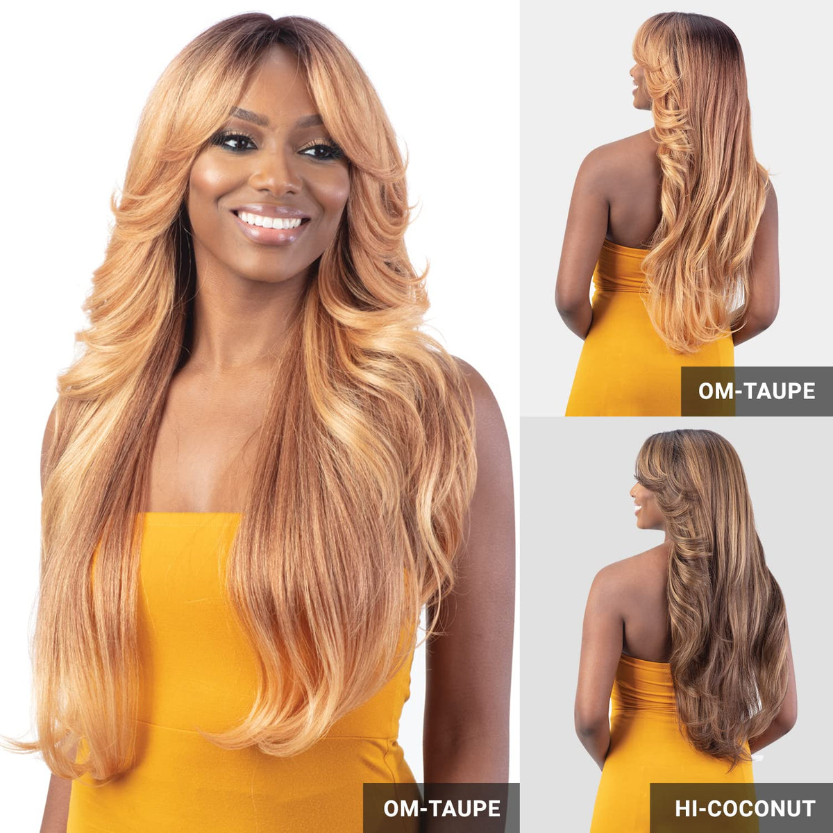 Inside construction of FreeTress Equal HD lace wig including adjustable straps and security combs
