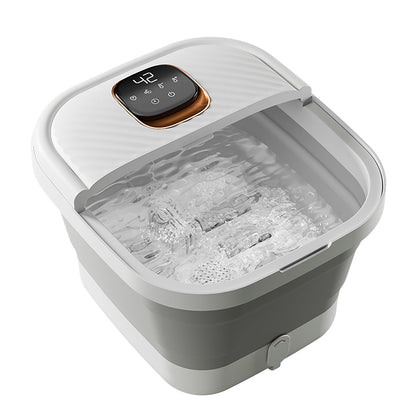 Detailed view of waterproof touchscreen on foot bath