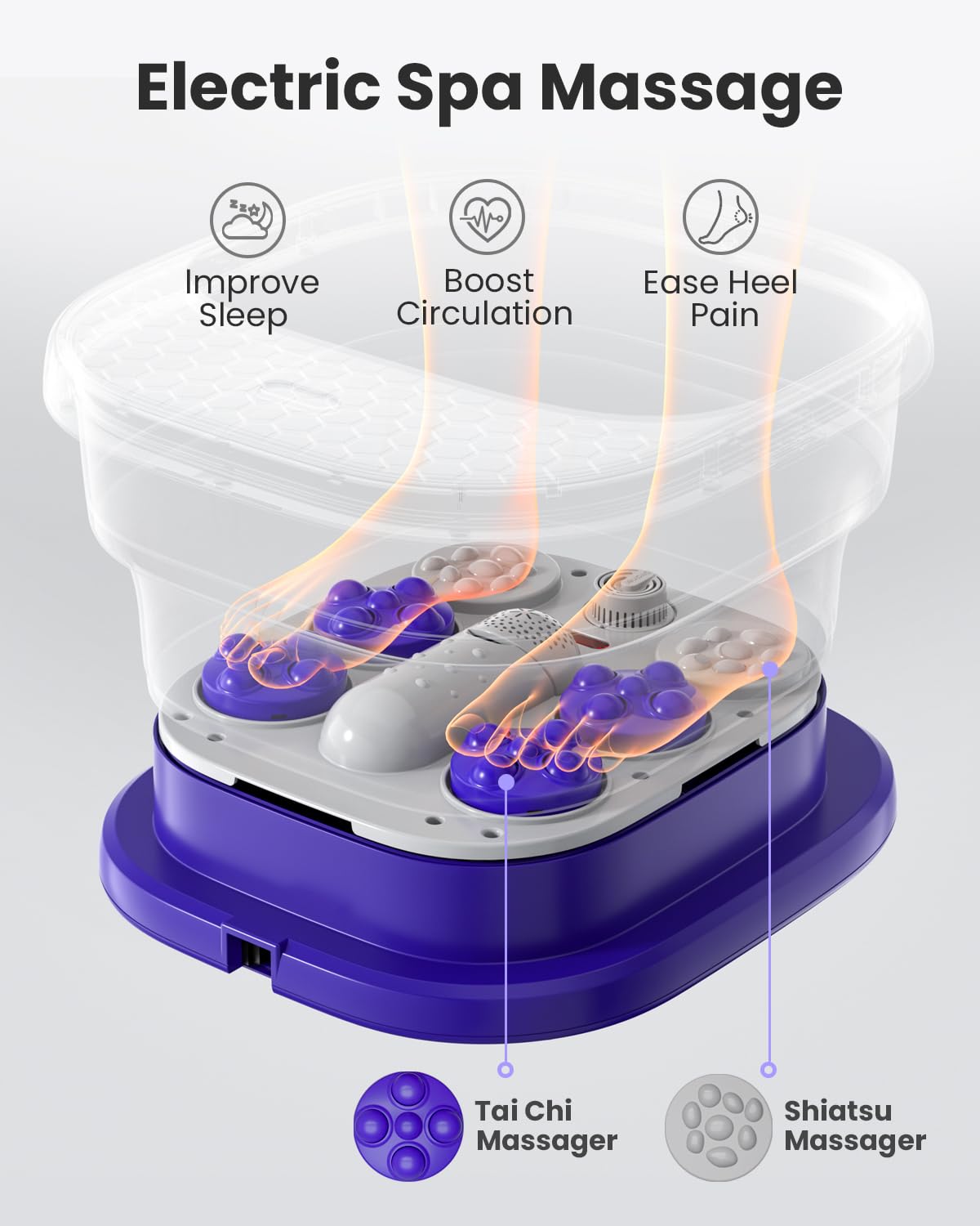 Internal view of 16 motorized massage rollers in Puboo spa