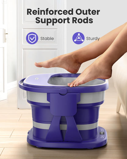 Puboo foot spa in collapsed storage position