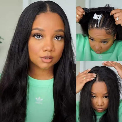 Heat resistant natural wave style hair unit for women