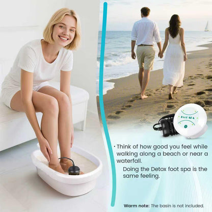 Lecaung foot bath detoxifier packaging and contents